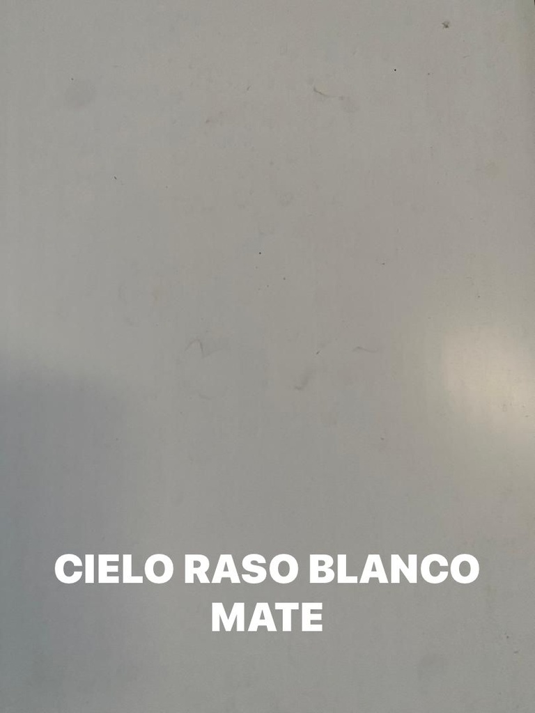 CIELO RASO PVC BLANCO MATE H5 5.95 MTRS X 30 CM