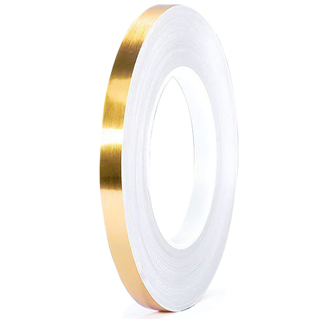 CINTA ADHESIVA 50MTRS X 10MM DORADA