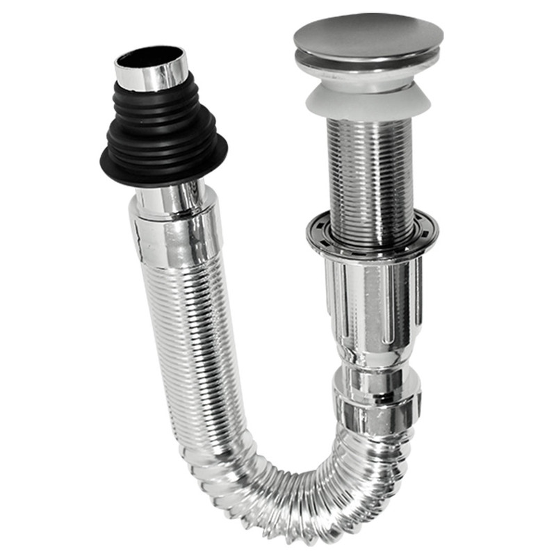DESAGUE LAVAMANOS PUSH CON TAPON GRANDE