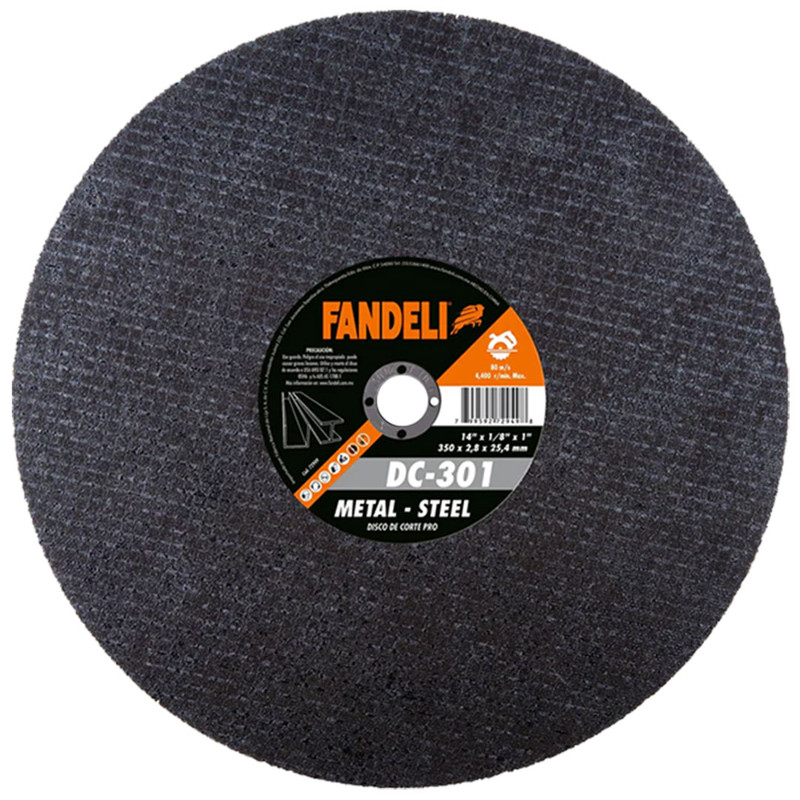 DISCO CORTE METAL 14" DC-301 PQTX5 FANDELLI