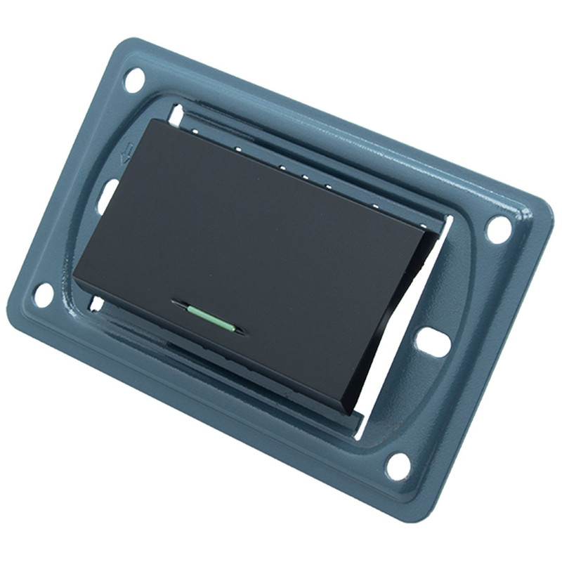 INTERRUPTOR SENCILLO NEGRO SIN TAPA UNITEC