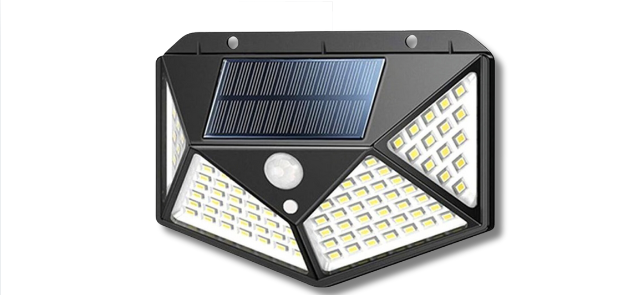 LAMPARA PARED SOLAR C/SENSOR SSL-25W UNITEC
