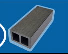 LISTON WPC ESTRUCTURAL  EXTERIOR EBANO 04 5,60MTRS X 6CM X 4CM