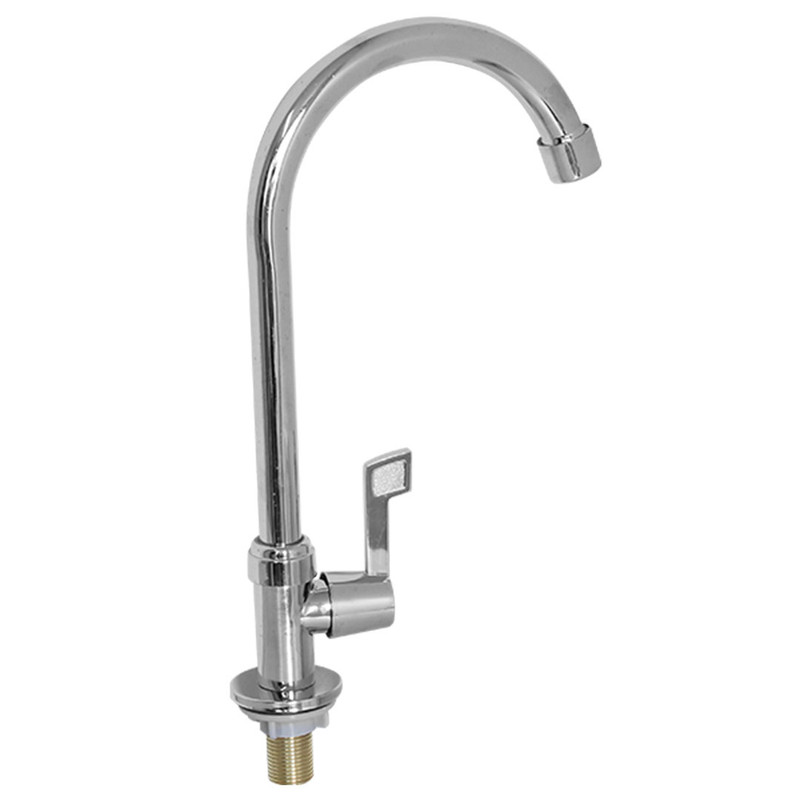 LLAVE LAVAPLATOS MESON FIJO PALANCA CROMADO UNITEC