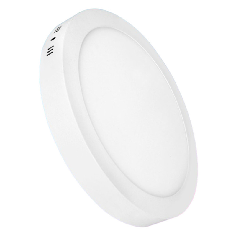 PANEL 12W CIRCULAR SOBREPON BLANCO UNITEC