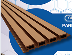 PANEL DE PARED ACANALADA EXTERIOR 05 CEDRO   2.90 X 0.22