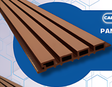 PANEL DE PARED ACANALADA EXTERIOR 01 CAPUCCINO  2.90 X 0.22