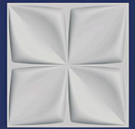 PARED 3D ORQUIDEA BLANCA (FLOR 2) 50X50