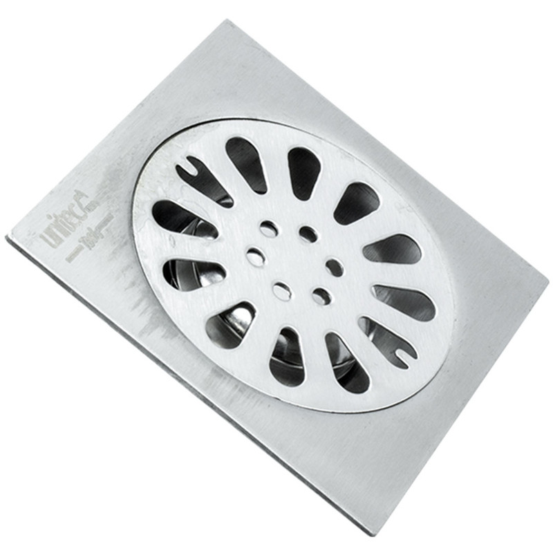 REJILLA 4" ANTI OLORES ACERO INOX UNITEC