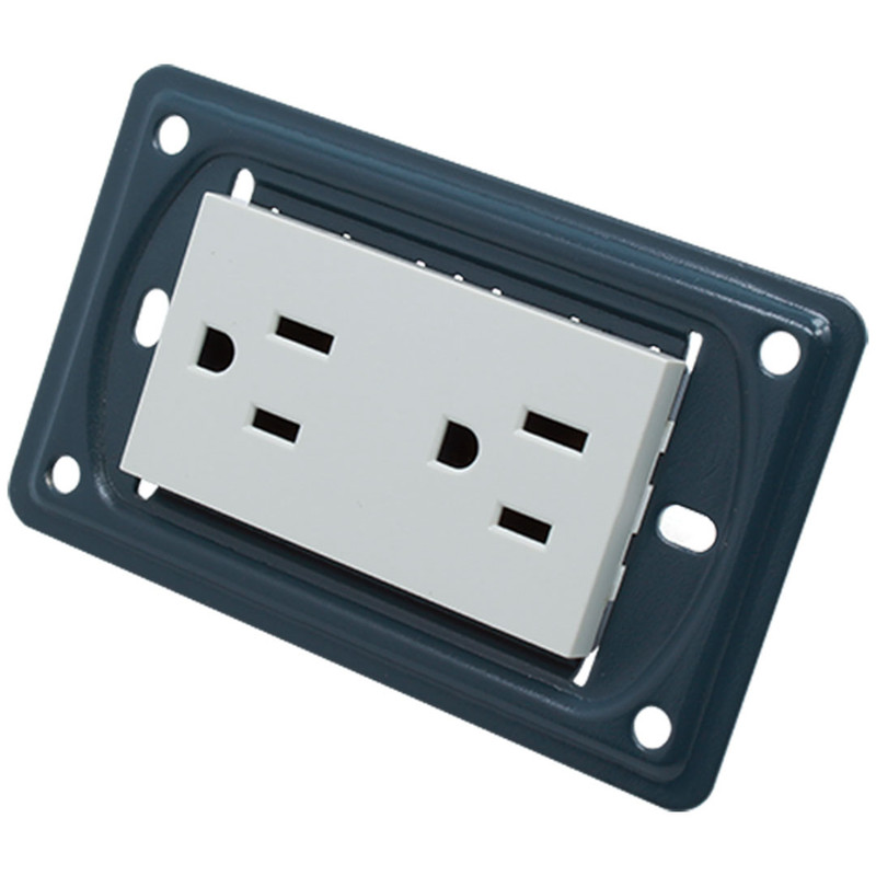 TOMA DOBLE SIN TAPA UNITEC