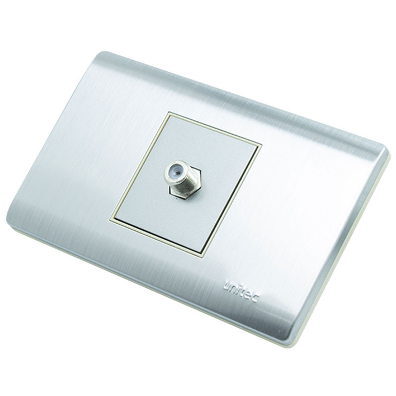 TOMA TV ACERO INOXIDABLE UNITEC