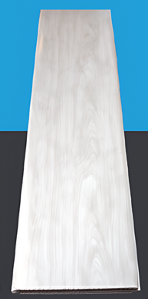 [14031002] CIELO RASO PVC BLANCO MADERA BRILLANTE H2 5.95 MTRS X 30CM
