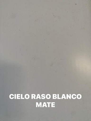 [14031005] CIELO RASO PVC BLANCO MATE H5 5.95 MTRS X 30 CM