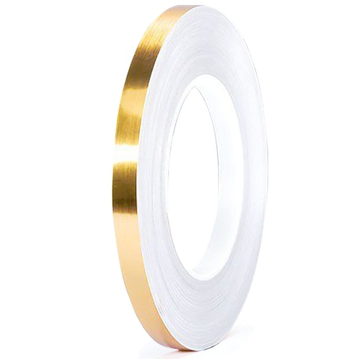 [14201001] CINTA ADHESIVA 50MTRS X 10MM DORADA