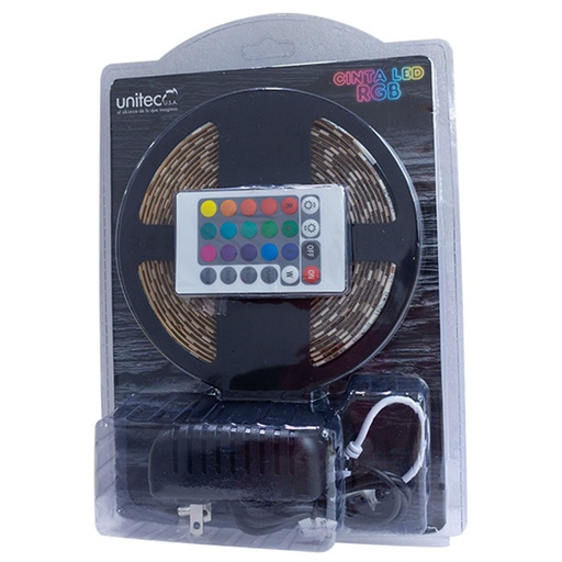 [16164420] CINTA LED RGB 5 METROS UNITEC