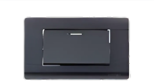 [16164594] INTERRUPTOR SENCILLO POLICARBONATO NEGRO UNITEC