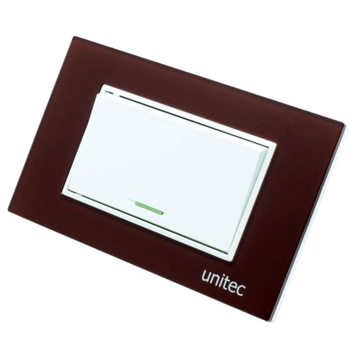[16538] INTERRUPTOR SENCILLO UNITE+ TAPA V/TINTO