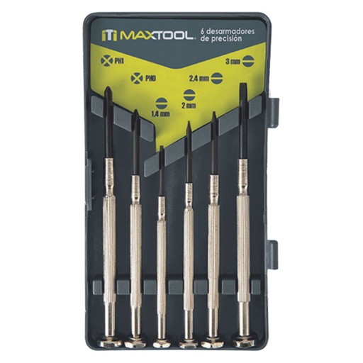 [16165269] JGO DE DESTORNILLADORES  DE PRECISION 6 PZS MAXTOOL