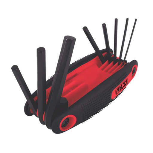 [16165026] JUEGO DE LLAVES HEXAGONALES ESTANDAR AK 115802 AKSI