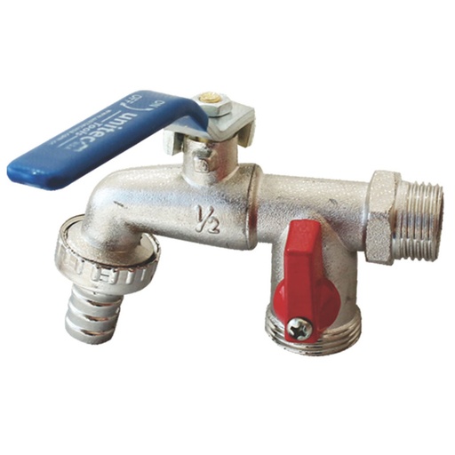 [16162097] LLAVE DOBLE SERVICIO ROSCA 3/4X3/4 UNITEC