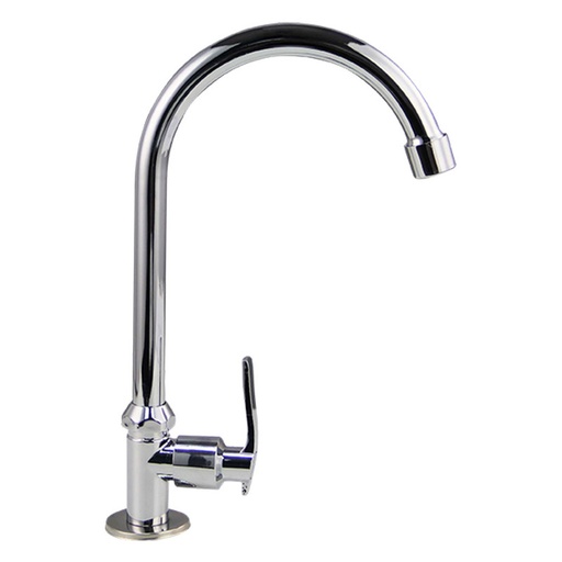 [16165352] LLAVE LAVAPLATOS PLATEADA MESON FIJA UNITEC