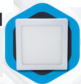 [16166002] PANEL 12W LED  CUADRADO SOBREPON BLANCO UNITEC