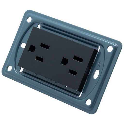 [16164076] TOMA DOBLE NEGRO SIN TAPA UNITEC