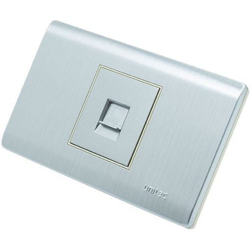 [16162174] TOMA RJ45 INTERNET ACERO UNITEC