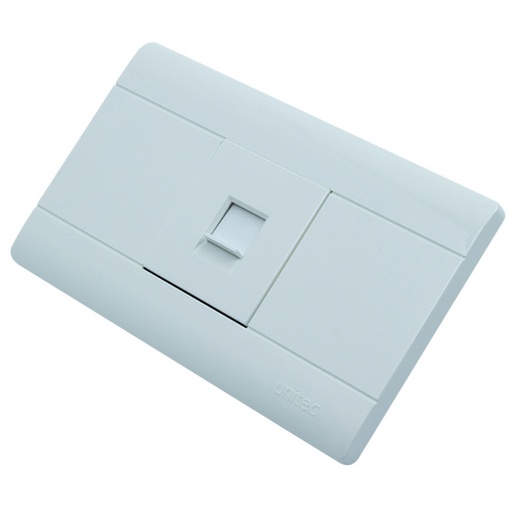 [16161554] TOMA TELEFONO POLICARBONATO BLANCO UNITEC