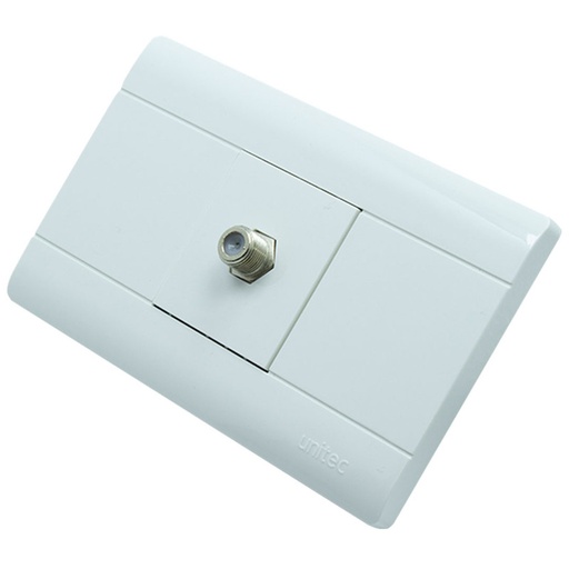 [16161555] TOMA TV POLICARBONATO BLANCO UNITEC